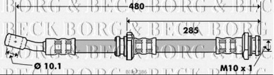 BORG & BECK bbh7386 -  Тормозной шланг